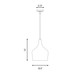 Mpend One Light Pendant (M70020BN)