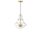 Meridian - M70058NB - Three Light Pendant - Mpend - Natural Brass