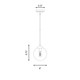 Mpend One Light Mini Pendant (M70067MBK)