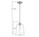 Mpend One Light Pendant (M70081BN)