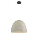Meridian - M70093CMBK - One Light Pendant - Mpend - Concrete w/Matte Black