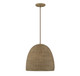 Meridian - M70107NWIC - One Light Pendant - Natural Wicker
