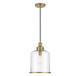 Meridian - M70120NB - One Light Pendant - Natural Brass