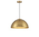 Meridian - M7024NB - One Light Pendant - Natural Brass