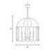 Four Light Pendant (M7029MBK)