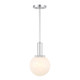 Meridian - M7050CH - One Light Pendant - Chrome