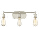 Meridian - M80012BN - Three Light Bathroom Vanity Light - Mbath - Brushed Nickel