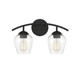 Meridian - M80031MBK - Two Light Bathroom Vanity - Mbath - Matte Black
