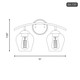 Mbath Two Light Bathroom Vanity (M80031MBK)