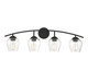 Meridian - M80033MBK - Four Light Bathroom Vanity - Mbath - Matte Black