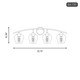 Mbath Four Light Bathroom Vanity (M80033NB)