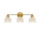 Meridian - M80035NB - Three Light Bathroom Vanity - Mbath - Natural Brass