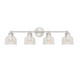 Meridian - M80036BN - Four Light Bathroom Vanity - Mbath - Brushed Nickel