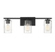 Meridian - M80038MBK - Three Light Bathroom Vanity - Mbath - Matte Black