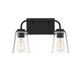 Meridian - M80043MBK - Two Light Bathroom Vanity - Mbath - Matte Black