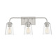 Meridian - M80044BN - Three Light Bathroom Vanity - Mbath - Brushed Nickel