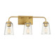 Mbath Three Light Bathroom Vanity Light (M80044NB)