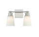 Meridian - M80054BN - Two Light Bathroom Vanity - Brushed Nickel