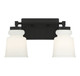 Meridian - M80057MBK - Two Light Bathroom Vanity - Matte Black