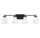 Meridian - M80059MBK - Four Light Bathroom Vanity - Matte Black