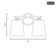 Two Light Bathroom Vanity (M80077MBKNB)