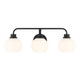 Meridian - M80081MBK - Three Light Bathroom Vanity - Matte Black