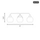 Three Light Bathroom Vanity (M80081MBK)