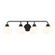 Meridian - M80082MBK - Four Light Bathroom Vanity - Matte Black