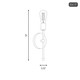 Mscon One Light Wall Sconce (M90005-322)