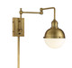 Meridian - M90052NB - One Light Wall Sconce - Mscon - Natural Brass Meridian - M90052NB - One Light Wall Sconce - Mscon - Natural Brass