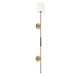 Meridian - M90063NB - One Light Wall Sconce - Natural Brass w/Leather