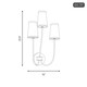 Three Light Wall Sconce (M90065NB)