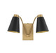 Two Light Wall Sconce (M90076MBKNB)