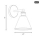 One Light Wall Sconce (M90087MBK)