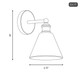 One Light Wall Sconce (M90087NB)