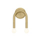 Meridian - M90099NB - Two Light Wall Sconce - Natural Brass
