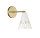 Meridian - M90103WHNB - One Light Wall Sconce - White and Natural Brass Meridian - M90103WHNB - One Light Wall Sconce - White and Natural Brass