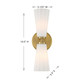 Two Light Wall Sconce (M90109NB)