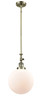 manufacturer_finish:Antique Brass|manufacturer_glass:Matte White|light_output:220.00lm|color_temperature:2200K|cri:99
