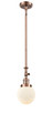 manufacturer_finish:Antique Copper|manufacturer_glass:Cased Matte White Beacon|light_output:220.00lm|color_temperature:2200K|cri:99