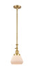 manufacturer_finish:Satin Gold|manufacturer_glass:Cased Matte White Fulton|light_output:220.00lm|color_temperature:2200K|cri:99