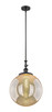 Innovations - 206-BK-G208-16 - One Light Mini Pendant - Franklin Restoration - Matte Black