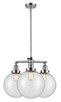Innovations - 207-PC-G204-10 - Three Light Chandelier - Franklin Restoration - Polished Chrome