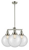Innovations - 207-PN-G204-10-LED - LED Chandelier - Franklin Restoration - Polished Nickel