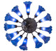 Blue 12 Light Chandelier (10336)