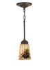 Meyda Tiffany - 104974 - One Light Mini Pendant - Pine Barons - Mahogany Bronze