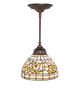 Tiffany Turning Leaf One Light Mini Pendant (105221)