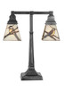 Meyda Tiffany - 107400 - Two Light Table Lamp - Backyard Friends - Mahogany Bronze