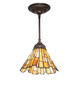 Meyda Tiffany - 109194 - One Light Mini Pendant - Delta - Mahogany Bronze