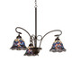 Meyda Tiffany - 110685 - Three Light Chandelier - Tiffany Peacock Feather